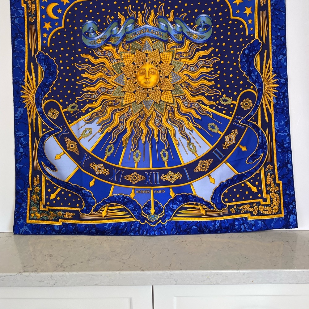 Silk scarf.